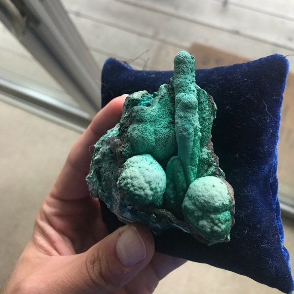 Chrysocolla Other - Chrysocolla / Malachite stalactite : )